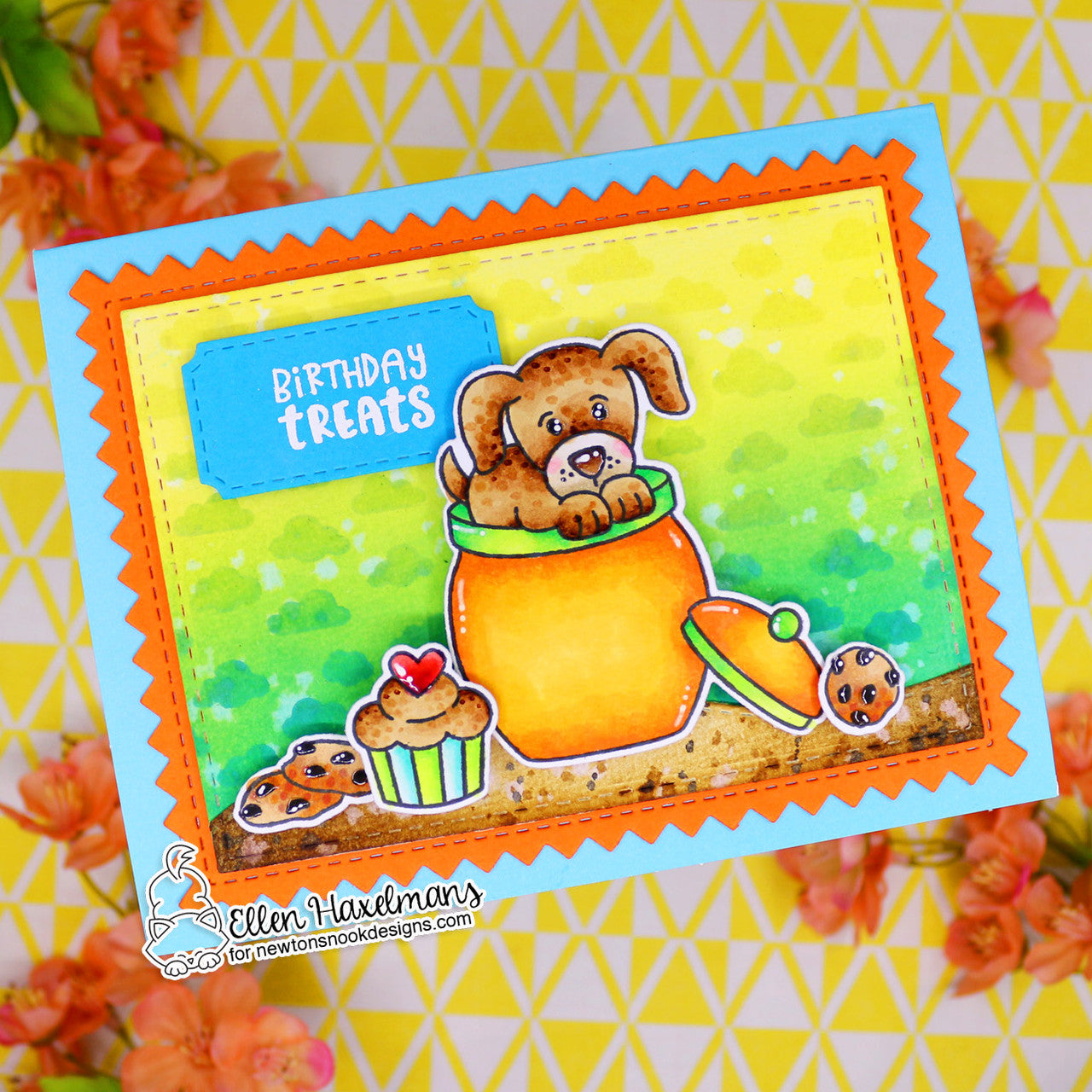 Newton's Nook Designs Puppy's Cookie Jar Dies nn2412d02 birthday treats