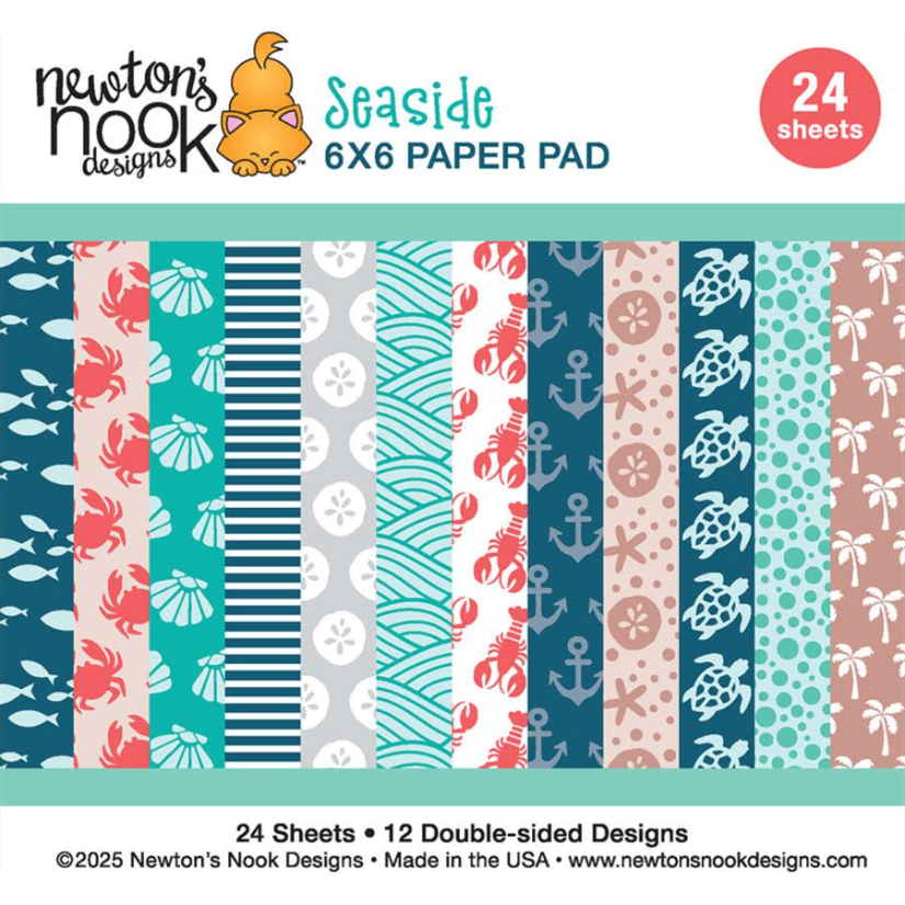 Newton's Nook Designs Seaside 6 x 6 inch Paper Pad nn2506p01
