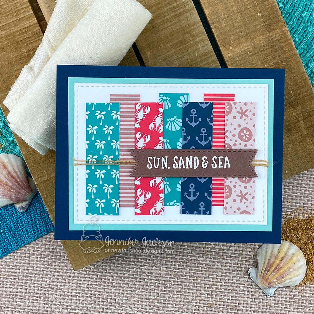 Newton's Nook Designs Seaside 6 x 6 inch Paper Pad nn2506p01 lobster
