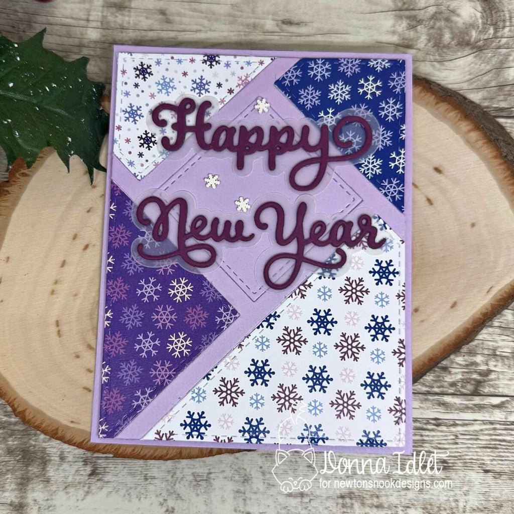 Newton's Nook Designs Snow Flurries 6 x 6 inch Paper Pack nn2510p02 happy new year