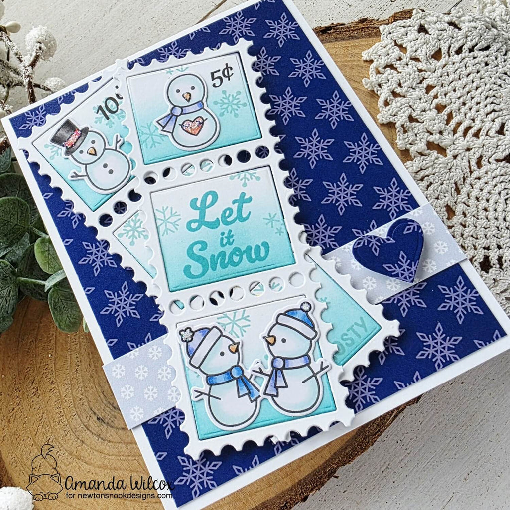 Newton's Nook Designs Snow Flurries 6 x 6 inch Paper Pack nn2510p02 let it snow
