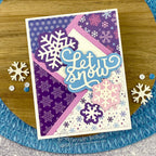  Newton's Nook Designs Snow Flurries 6 x 6 inch Paper Pack nn2510p02 snowflakes