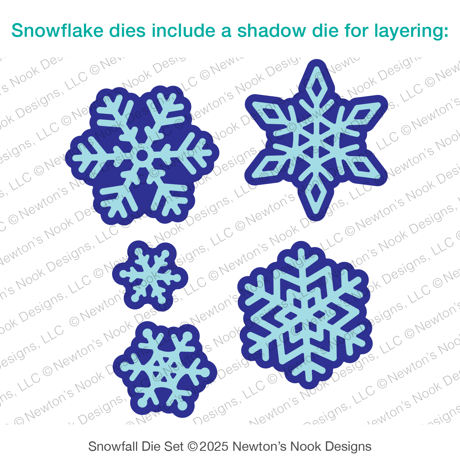 Newton's Nook Designs Snowfall Dies nn2511d02 image 1