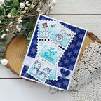 Newton's Nook Designs Snowman Postage Sampler Clear Stamps nn2511s01 snowmen