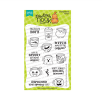 Newton's Nook Designs Spooky Coffees Clear Stamp and Die Set image 1