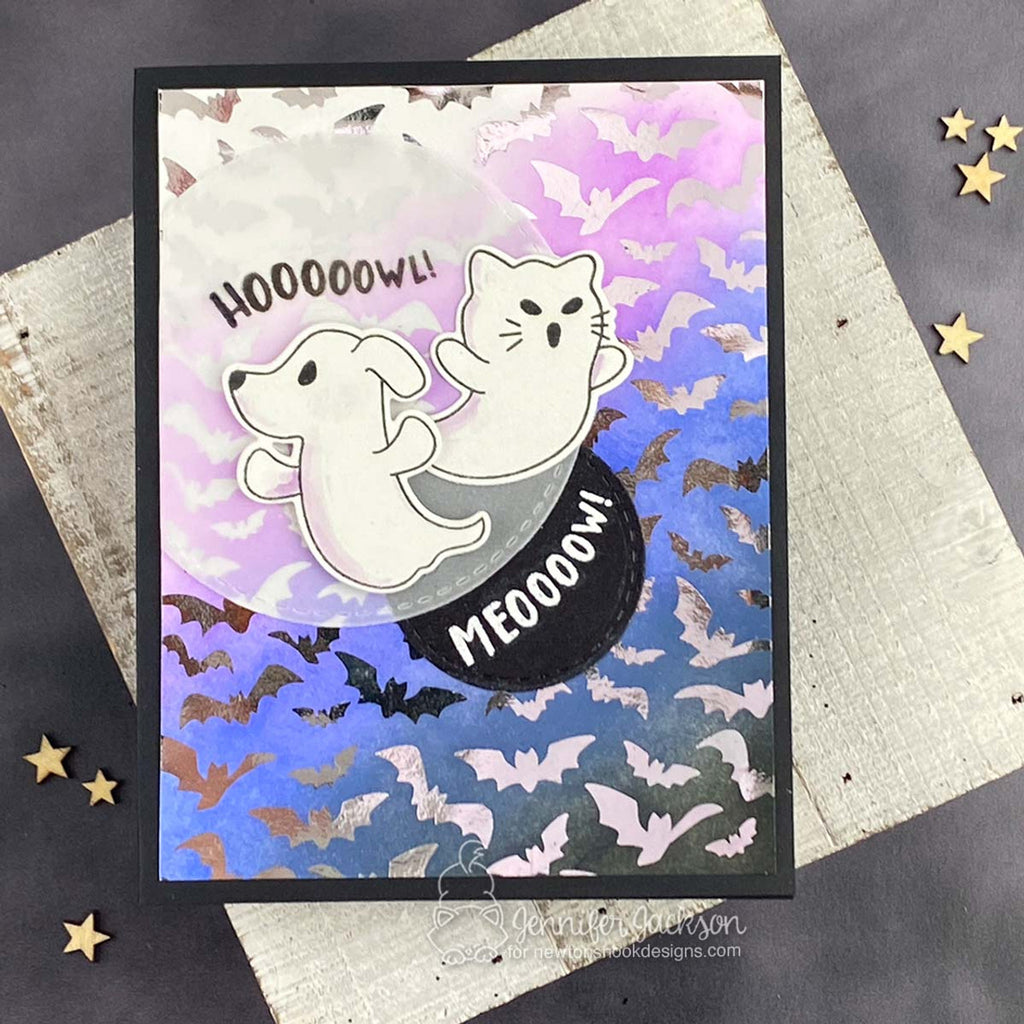 Newton's Nook Designs Spooky Halloween Toner Card Front Pack nn2509tc2 spooky