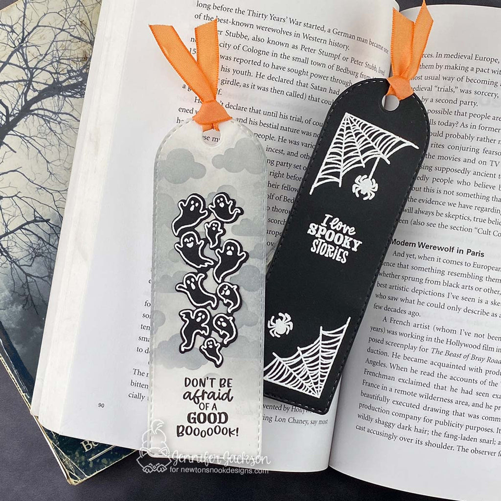 Newton's Nook Designs Spooky Stories Clear Stamps nn2409s03 spiders