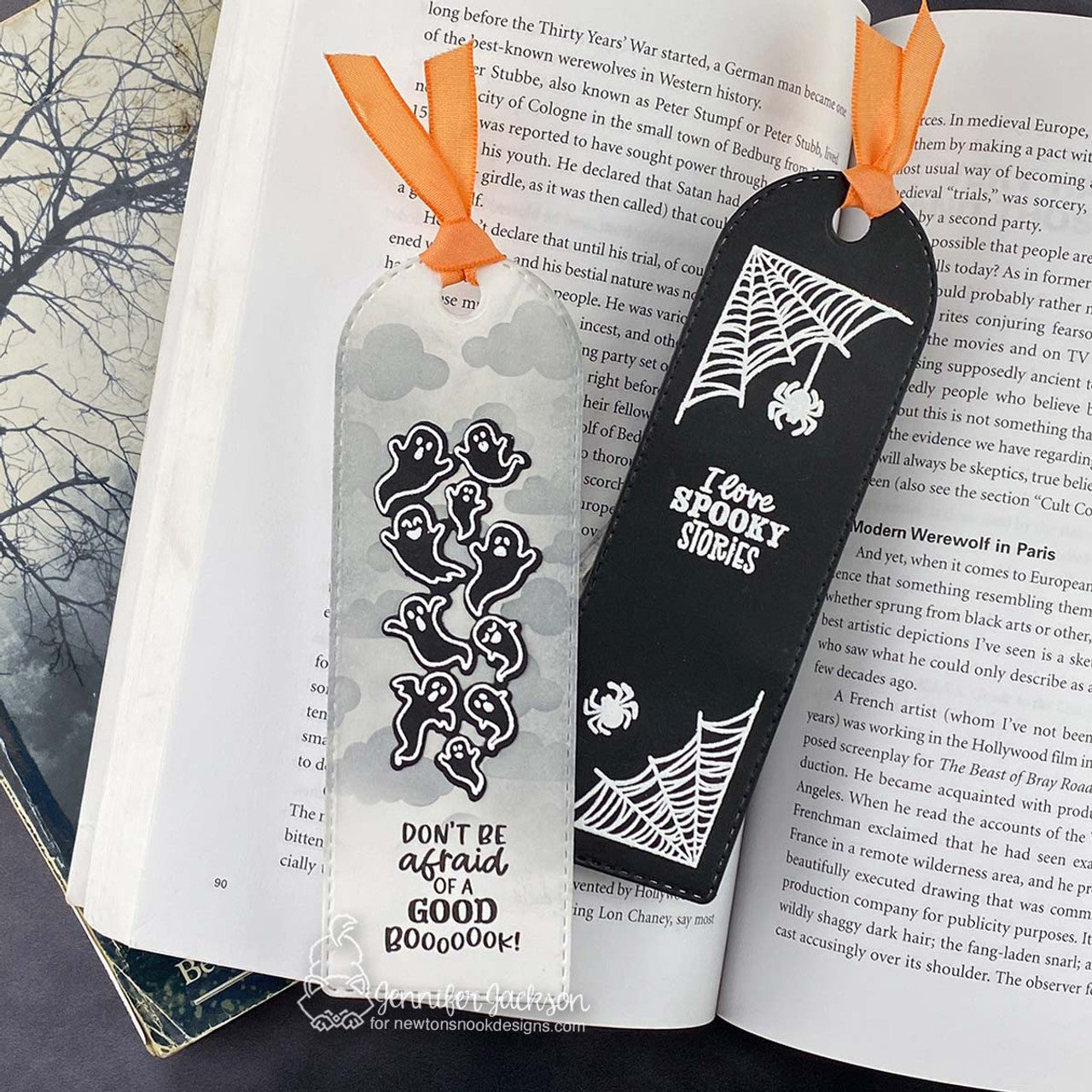 Newton's Nook Designs Spooky Stories Clear Stamps nn2409s03 spiders