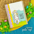 Newton's Nook Designs Spring Pile Up Clear Stamps nn1902s04 little lamb