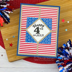 Newton's Nook Designs Stars and Stripes 6x6 inch Paper Pad nn2606p01 flag stripes
