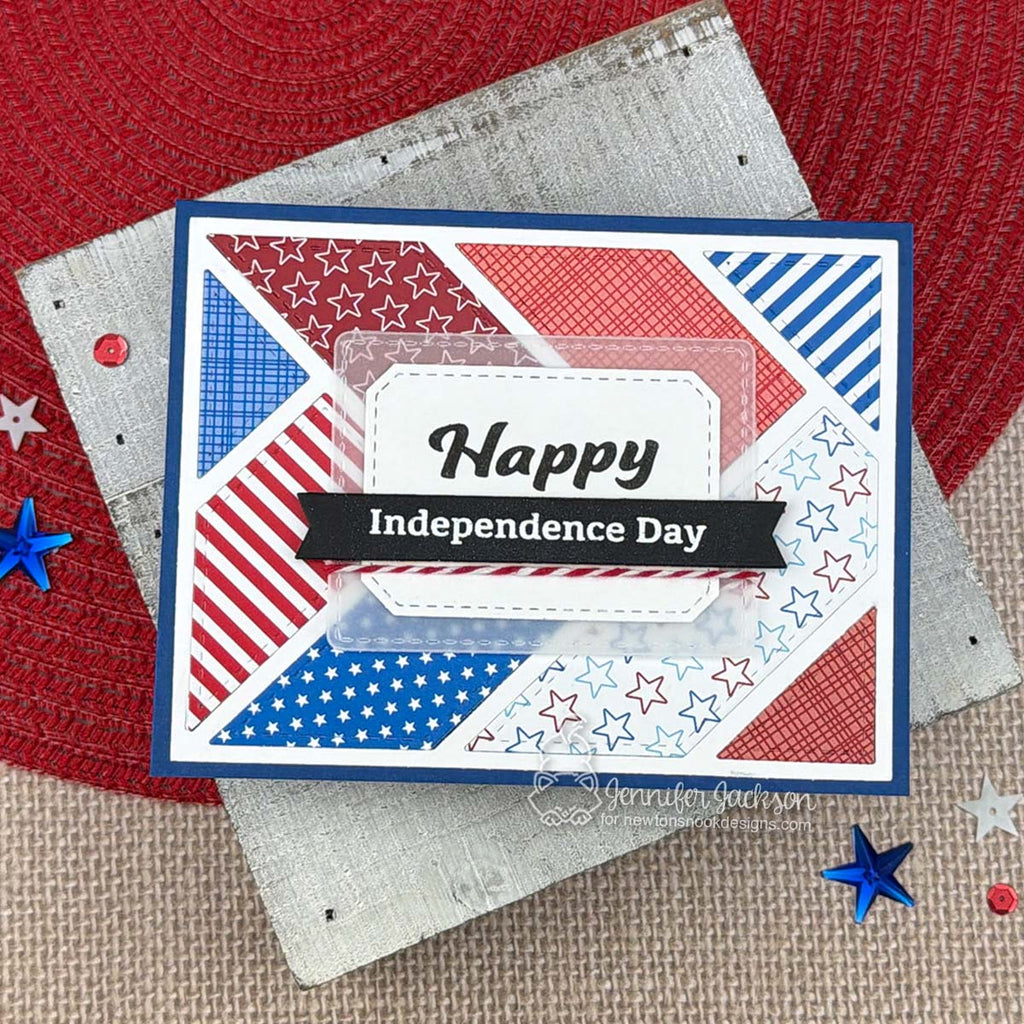 Newton's Nook Designs Stars and Stripes 6x6 inch Paper Pad nn2606p01 independence day