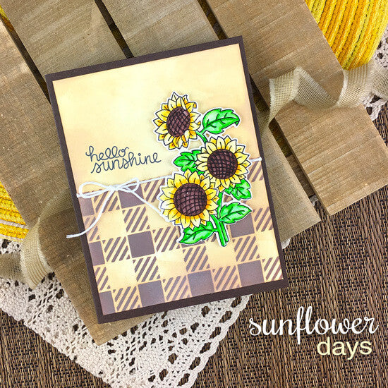 Newton's Nook Designs Sunflower Days Clear Stamps nn1908s03 hello sunshine