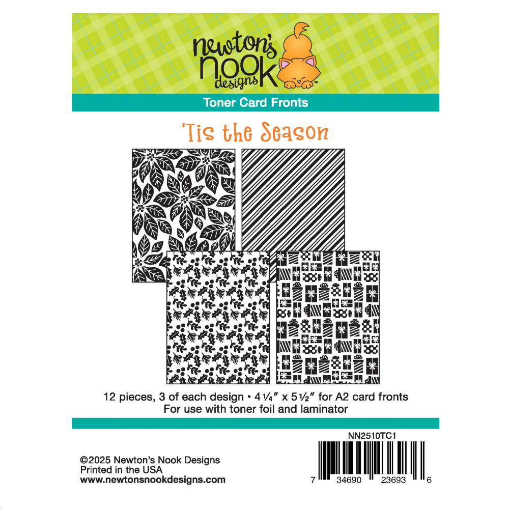 Newton's Nook Designs Tis the Season Toner Card Fronts nn2510tc1