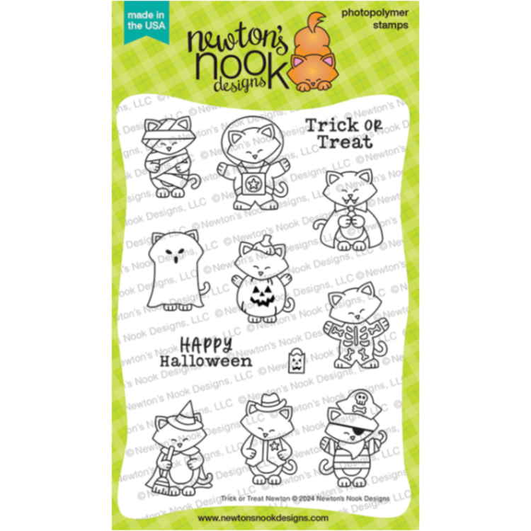 Newton's Nook Designs Trick or Treat Newton Clear Stamp and Die Set product image 1