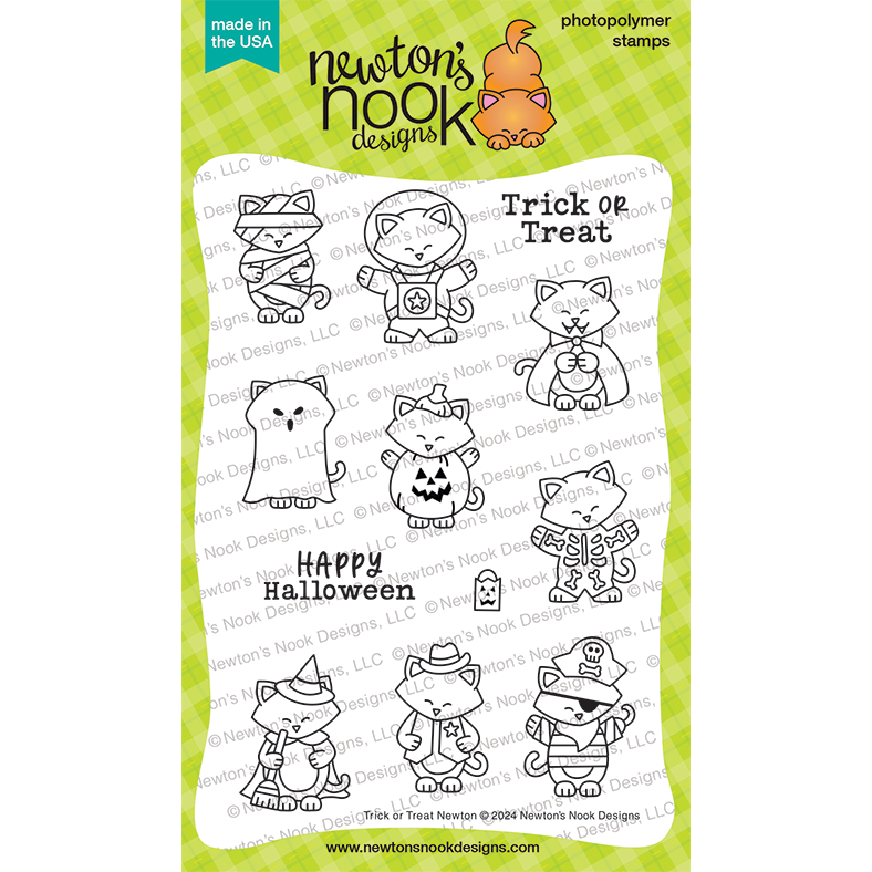 Newton's Nook Designs Trick or Treat Newton Clear Stamps nn2409s01