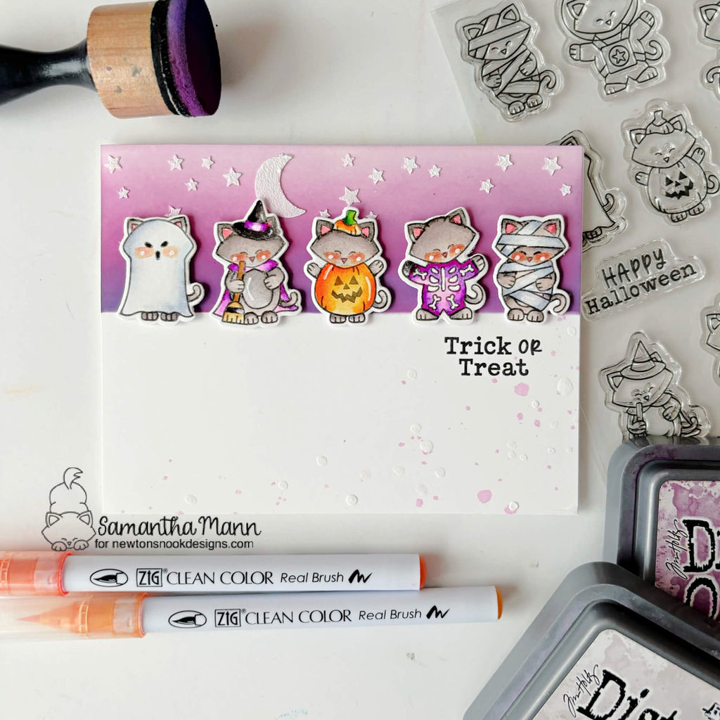 Newton's Nook Designs Trick or Treat Newton Clear Stamps nn2409s01 stars