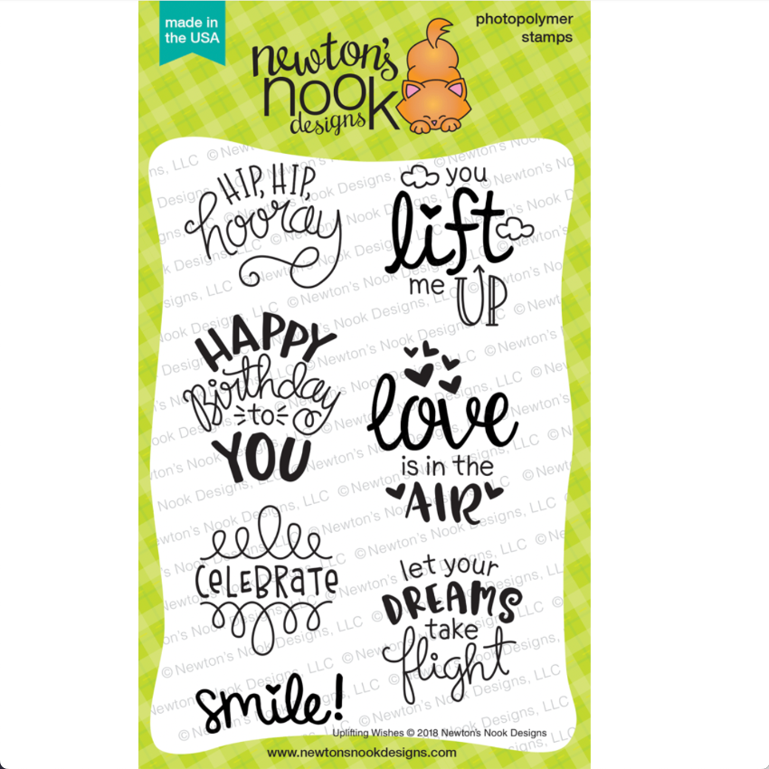 Newton's Nook Designs Uplifting Wishes Clear Stamps nn1803s03