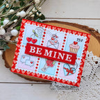Newton's Nook Designs Valentine Postage Sampler Clear Stamps nn2412s03 be mine