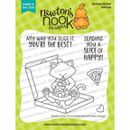 Newton's Nook Designs Newton Loves Pizza Clear Stamps nn2407s01