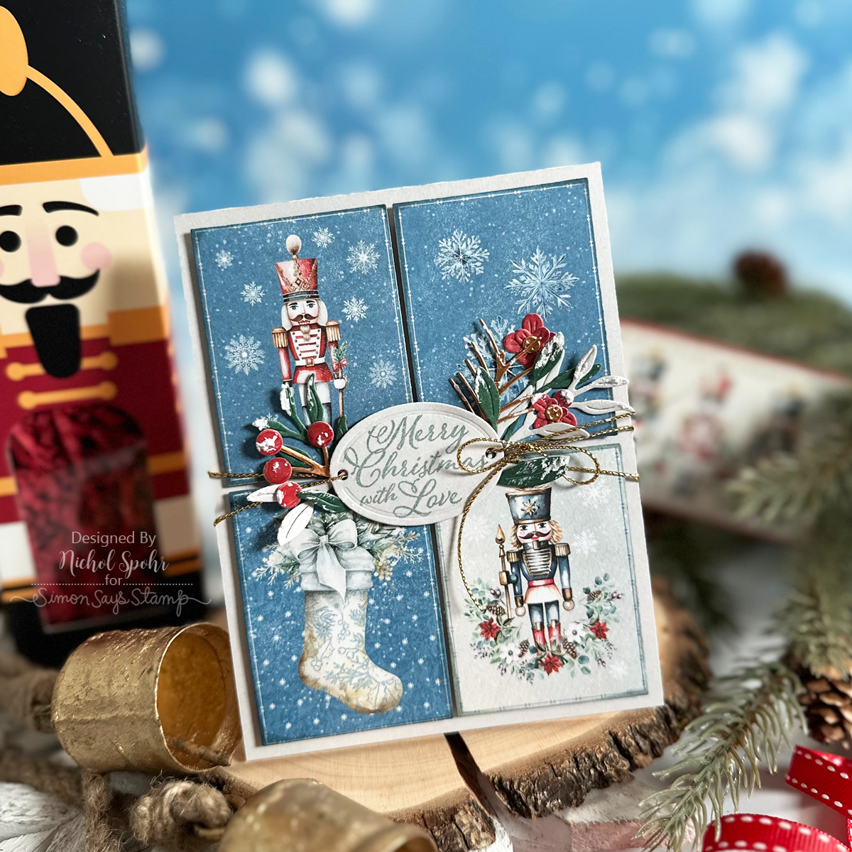 Simon Says Stamp Collaging Tiles Wafer Dies 1525sd Christmas Card| color-code:ALT06