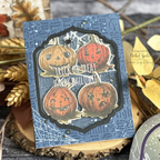 Tim Holtz Pumpkinhead Stamps with Simon Says Stamp Dies Bundle setph25 Halloween Card | color-code:ALT08