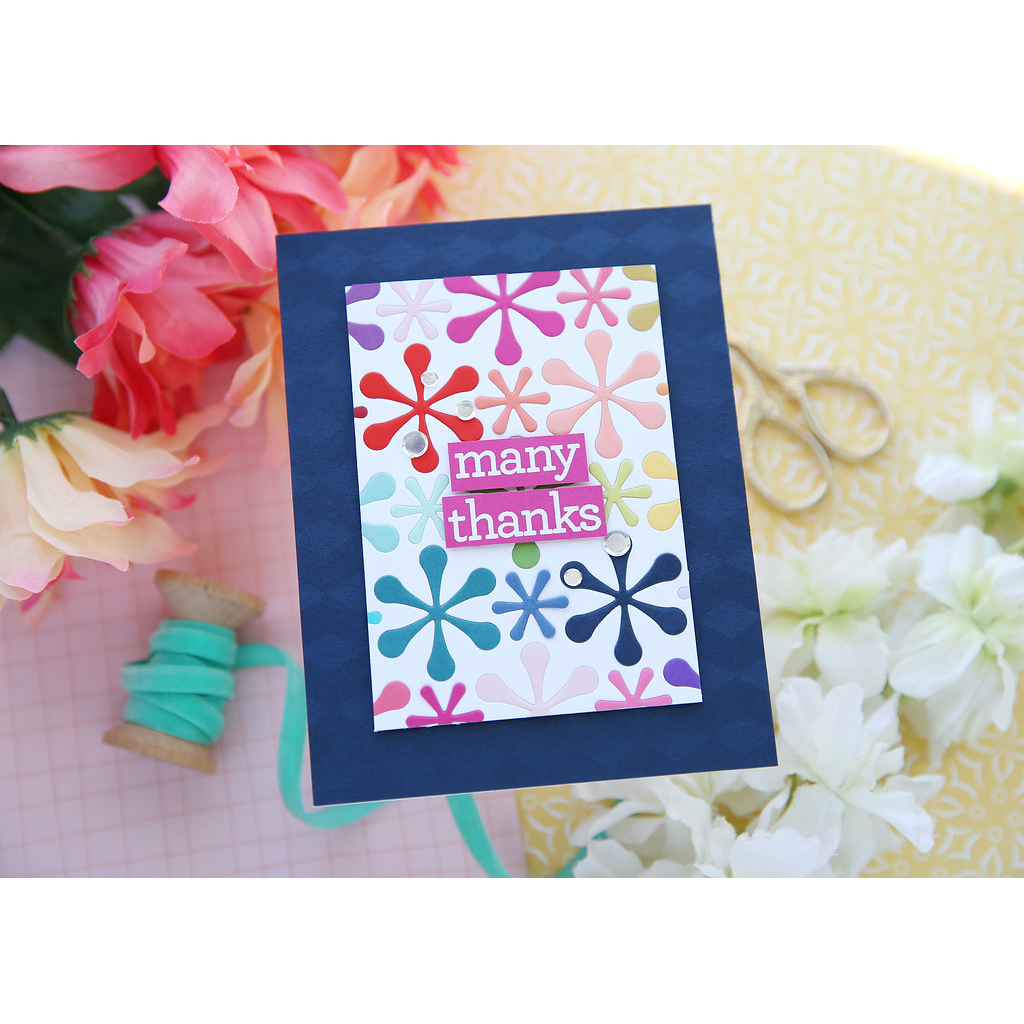 Simon Says Stamp Nifty Star Plate Wafer Dies s983 Rain or Shine Thanks Card | color-code:ALT04
