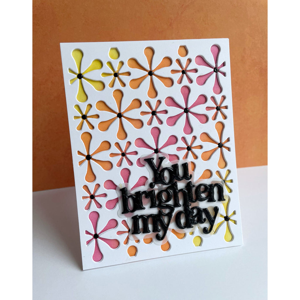 Simon Says Stamp Nifty Star Plate Wafer Dies s983 Rain or Shine Brighten My Day Card | color-code:ALT01