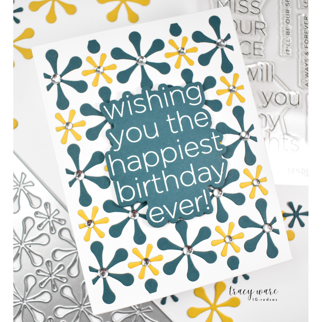 Simon Says Stamp Nifty Star Plate Wafer Dies s983 Rain or Shine Birthday Card | color-code:ALT06