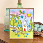 Simon Says Clear Stamps No Place Like Home 2179ssc Rain or Shine Easter Card