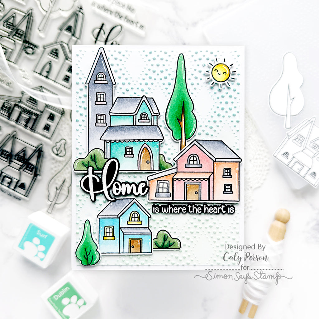 Simon Says Clear Stamps No Place Like Home 2179ssc Rain or Shine Home Card | color-code:ALT02