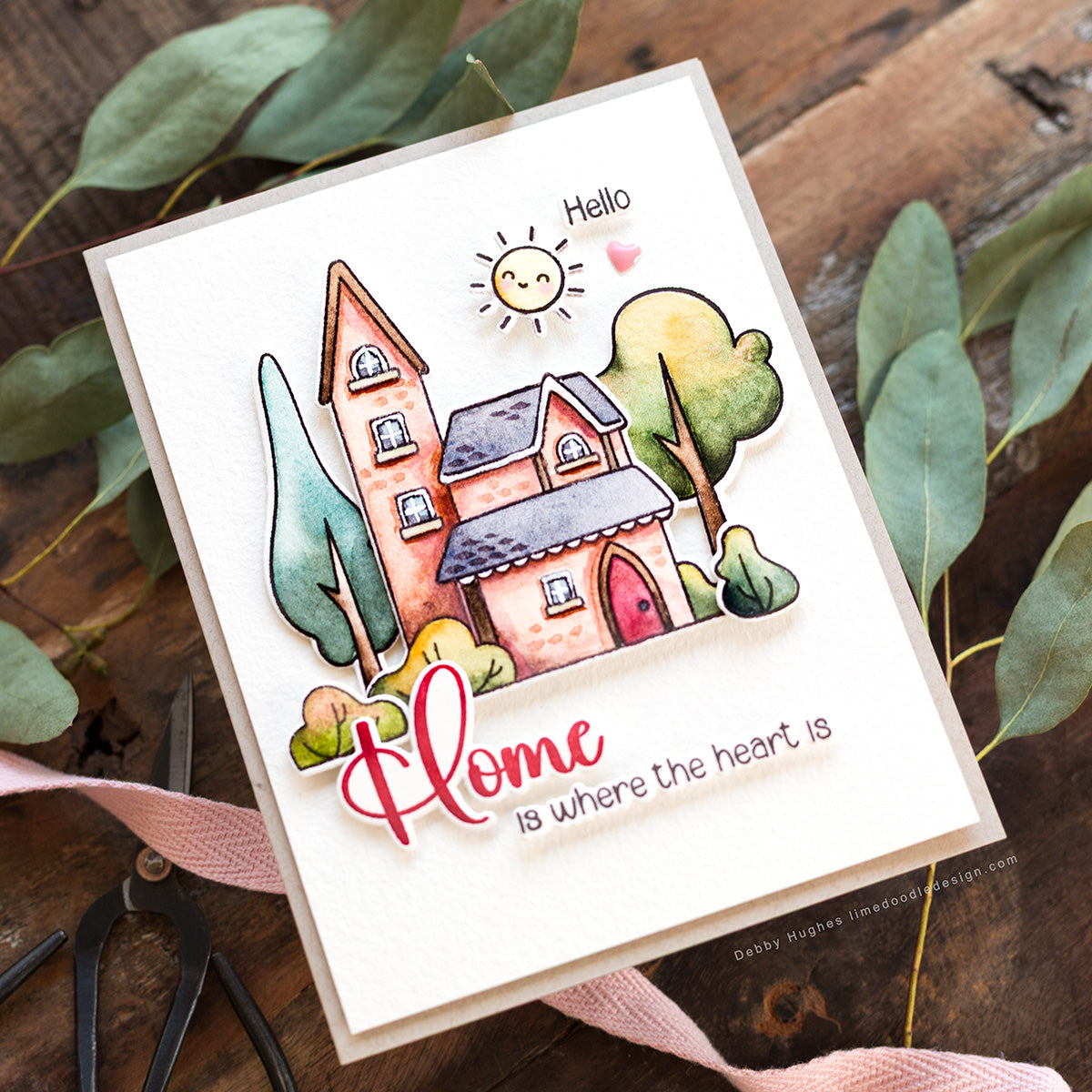 Simon Says Stamp No Place Like Home Wafer Dies 1277sdc Rain or Shine Hello Card | color-code:ALT01