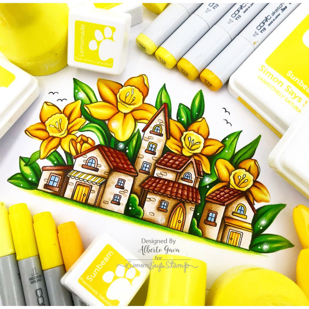 Simon Says Clear Stamps No Place Like Home 2179ssc Rain or Shine Village Coloring | color-code:ALT05