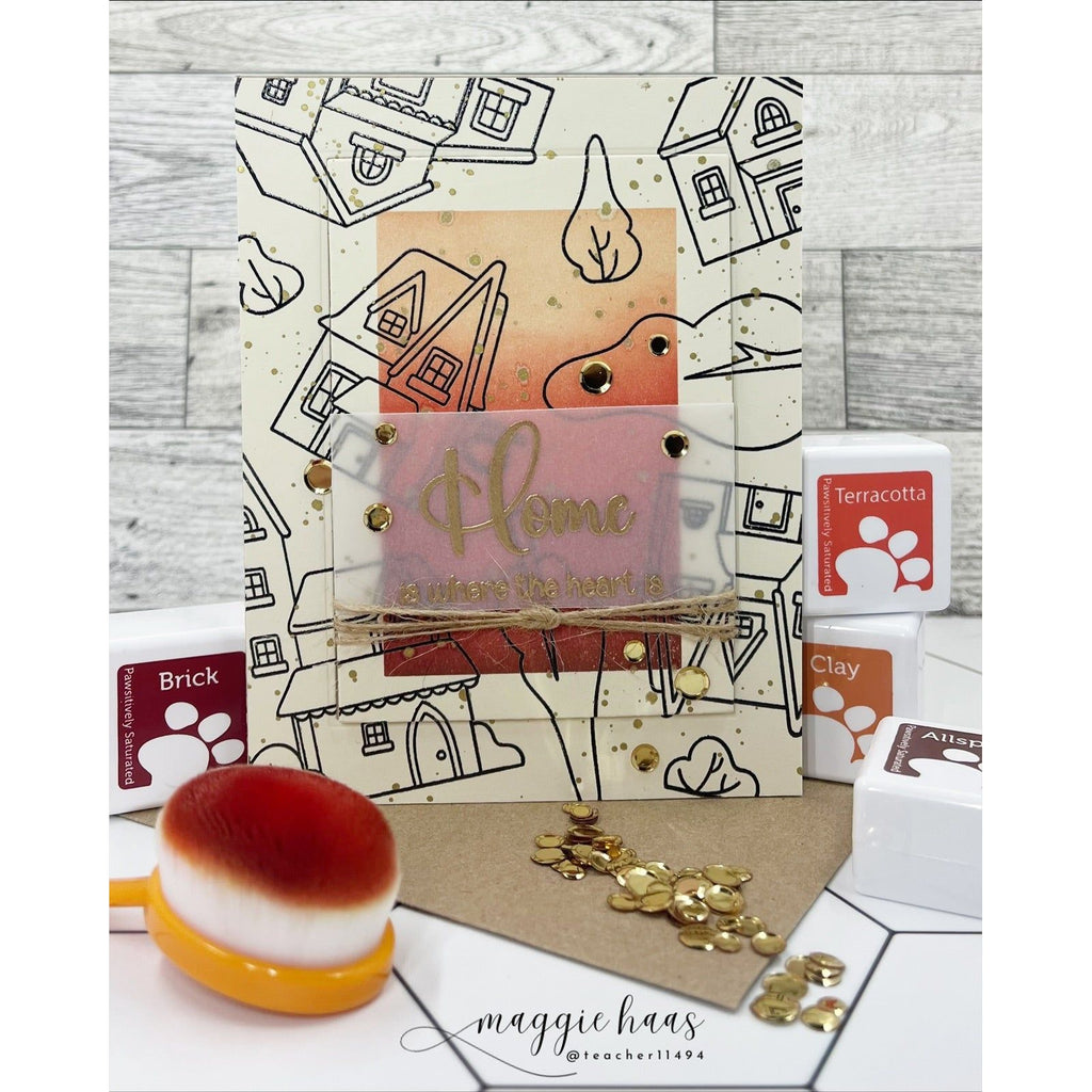 Simon Says Stamps and Dies No Place Like Home set949np Rain or Shine Home Card