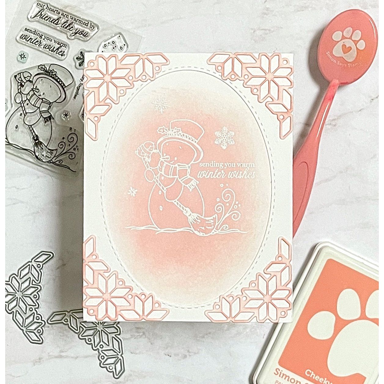 Simon Says Stamp Nordic Arch and Corners Wafer Dies s972 DieCember Christmas Card | color-code:ALT02
