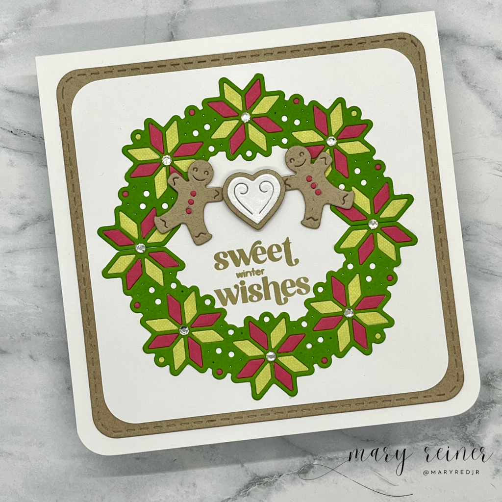 Simon Says Stamp Nordic Arch and Corners Wafer Dies s972 DieCember Christmas Card