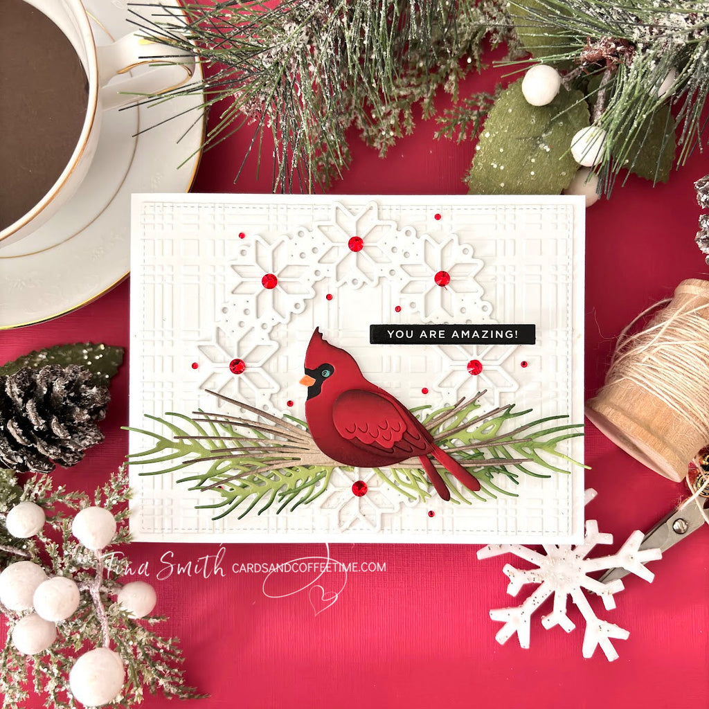 Simon Says Stamp Nordic Arch and Corners Wafer Dies s972 DieCember Christmas Card | color-code:ALT01