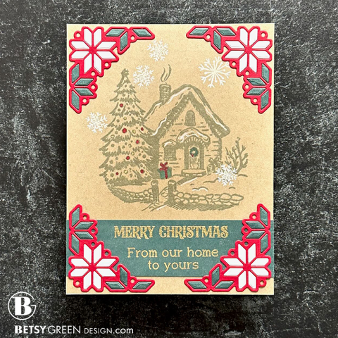 Simon Says Stamp Nordic Arch and Corners Wafer Dies s972 DieCember Christmas Card | color-code:ALT04