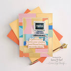 Simon Says Clear Stamps Nostalgic Communication sss202775c Stamptember Hello Card