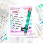CZ Design Stamps and Dies Noted set652n Just A Note List About You Card | color-code:ALT04