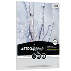 Notions Astrodesigns White Silver 65 lb 8.5x11 Inch Metallic Cardstock