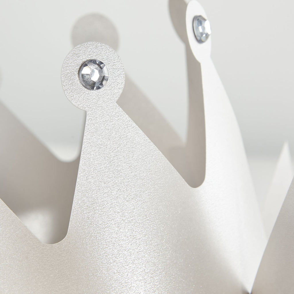 Notions Astrodesigns White Silver 65 lb 8.5x11 Inch Metallic Cardstock crown craft detail