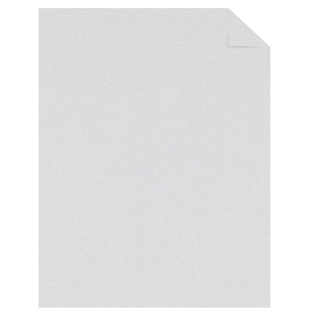 Notions Astrodesigns White Silver 65 lb 8.5x11 Inch Metallic Cardstock single sheet