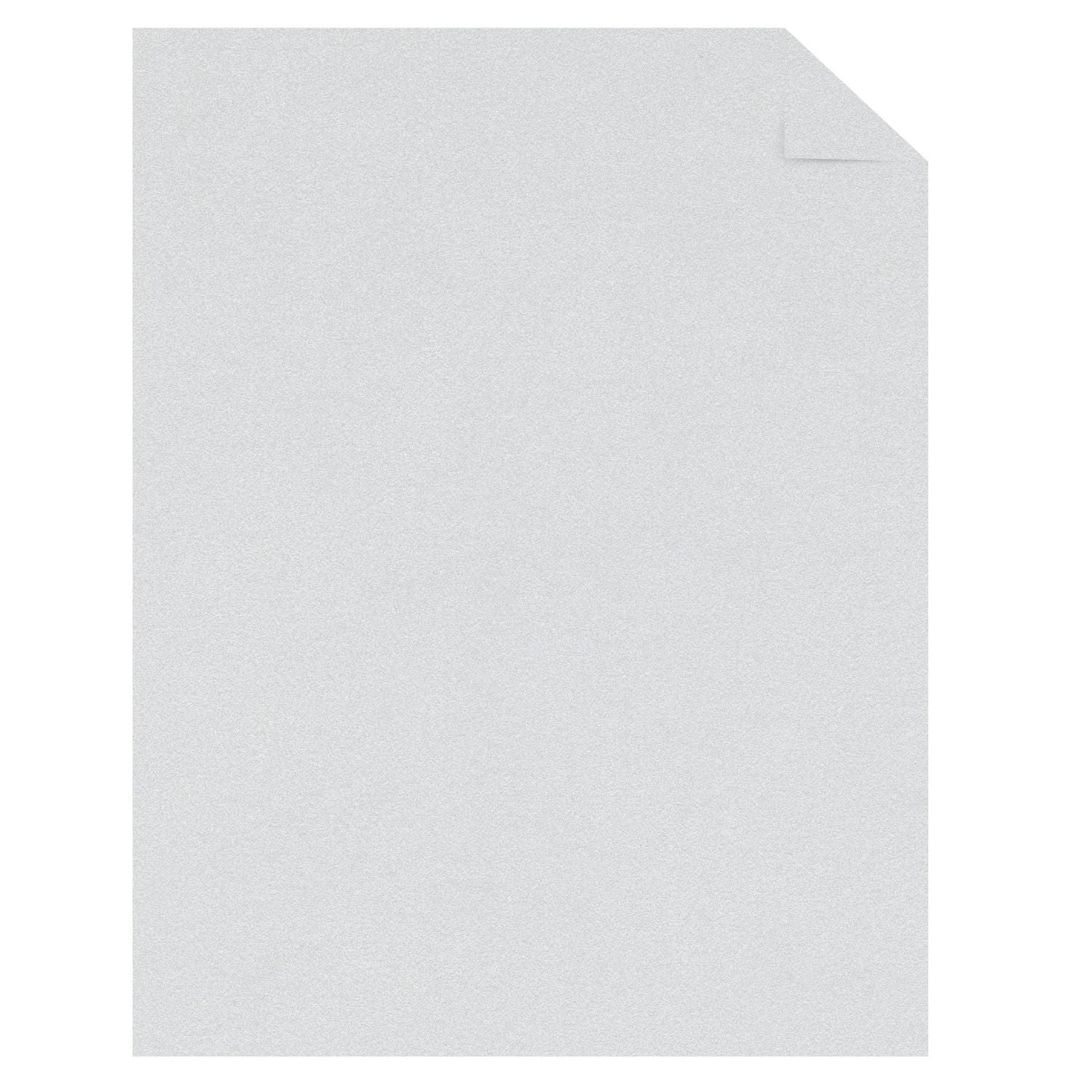 Notions Astrodesigns White Silver 65 lb 8.5x11 Inch Metallic Cardstock single sheet