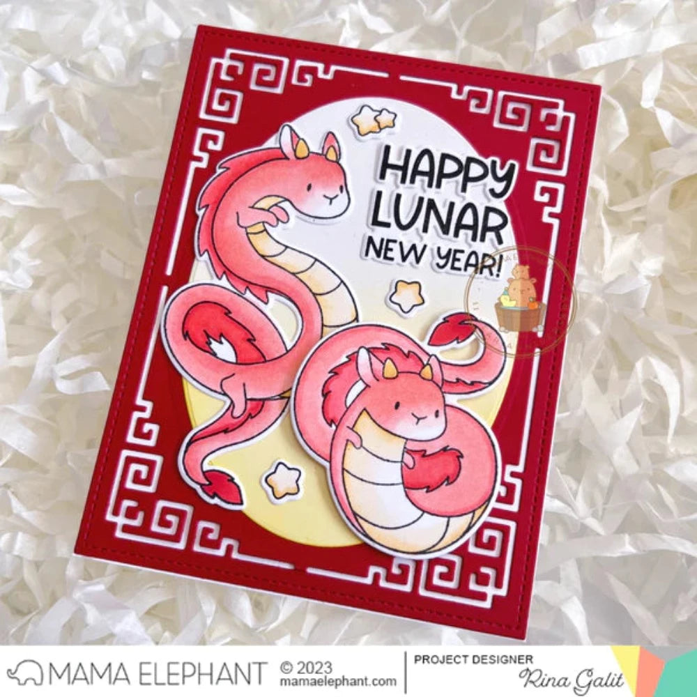 Mama Elephant Clear Stamps Me and My Legend happy lunar new year