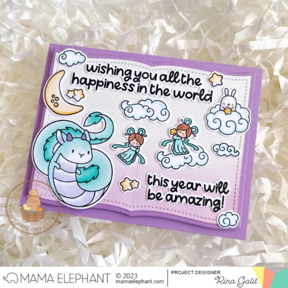 Mama Elephant Clear Stamps Me and My Legend cute dragon