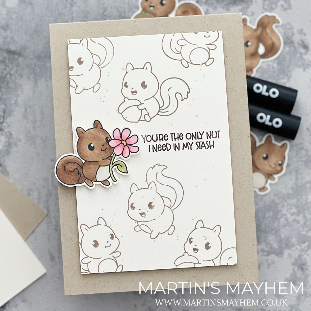 Simon Says Clear Stamps Nuts About You 3257ssc STAMPtember Friend Card