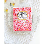 Simon Says Stamp Nuvelli Script Hello Wafer Dies s1035 Happy Camper Hello Card | color-code:ALT01