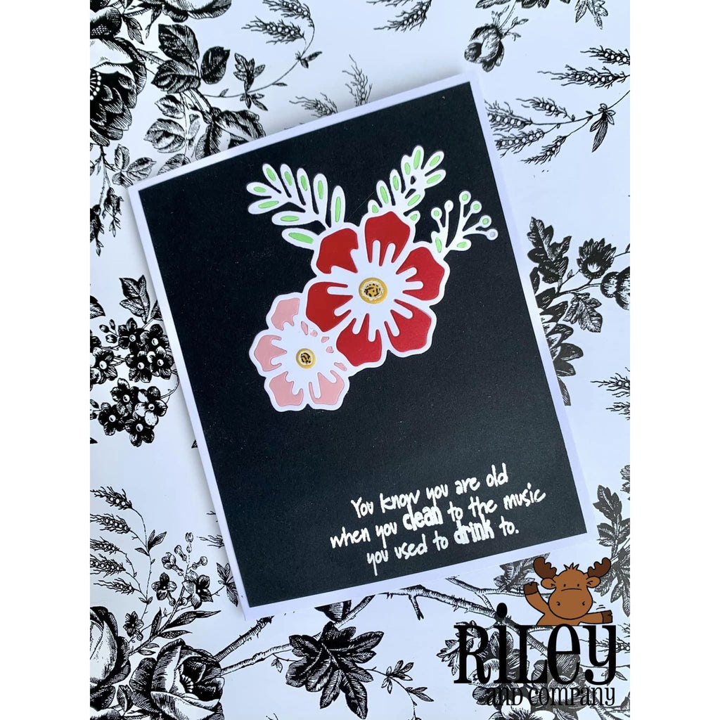 Riley And Company Cut Ups Hello Flowers Dies rd571 Flowers