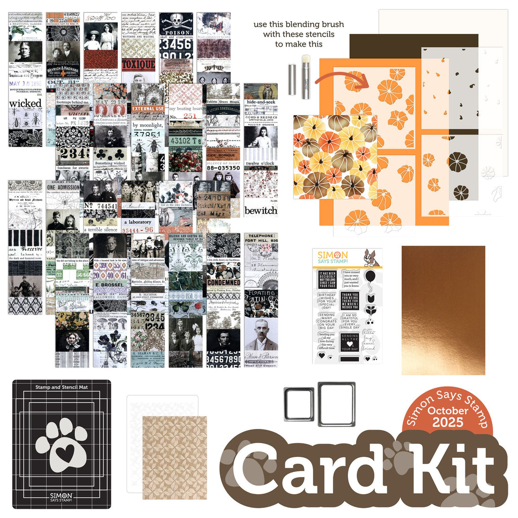 Simon Says Stamp Card Kit of the Month October 2025 Fall Vibes ck1025