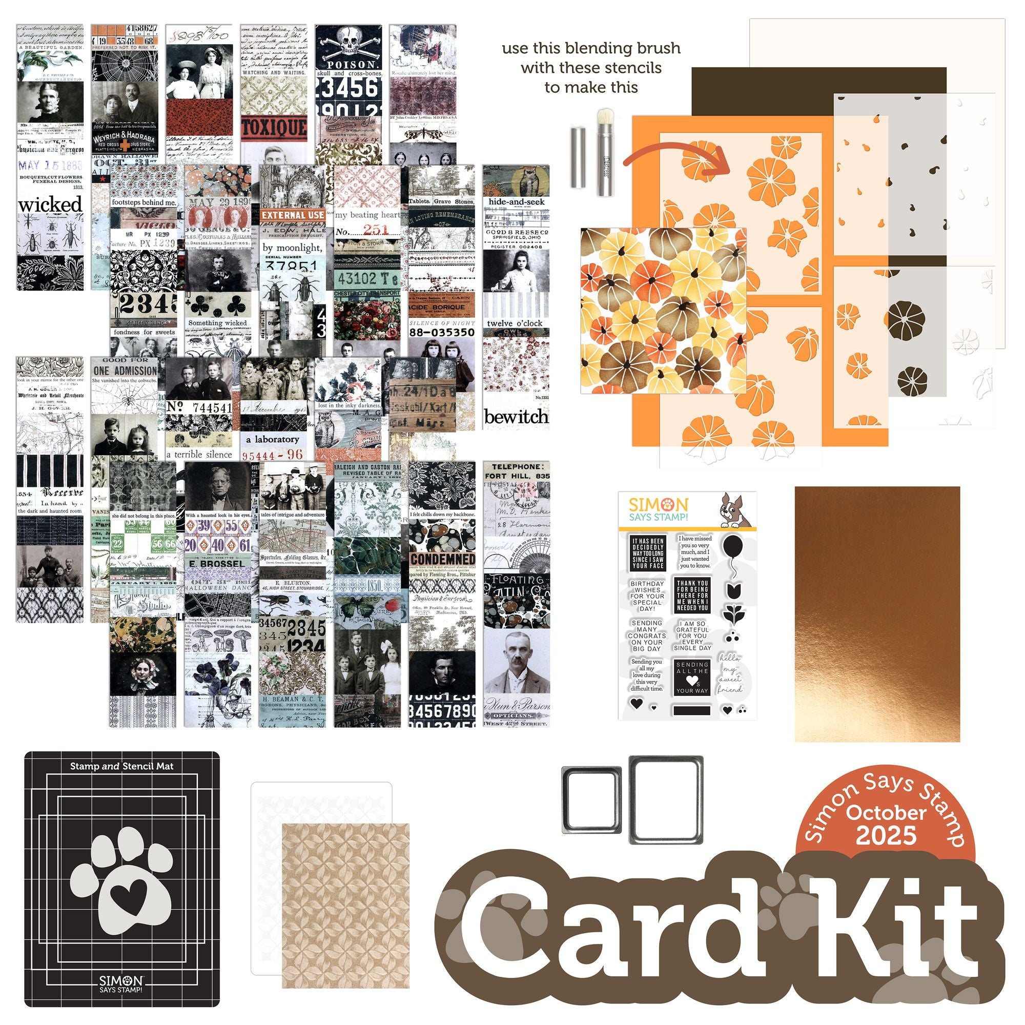 Simon Says Stamp Card Kit of the Month October 2025 Fall Vibes ck1025
